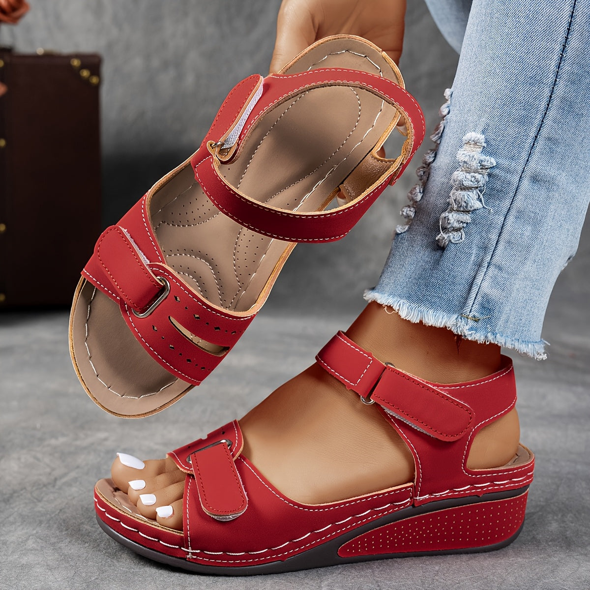 Célima™ - Leather Orthopedic Sandals with Ergonomic Sole