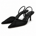 RIVELLA™ | High Heel Woven Mesh Stiletto Sandals