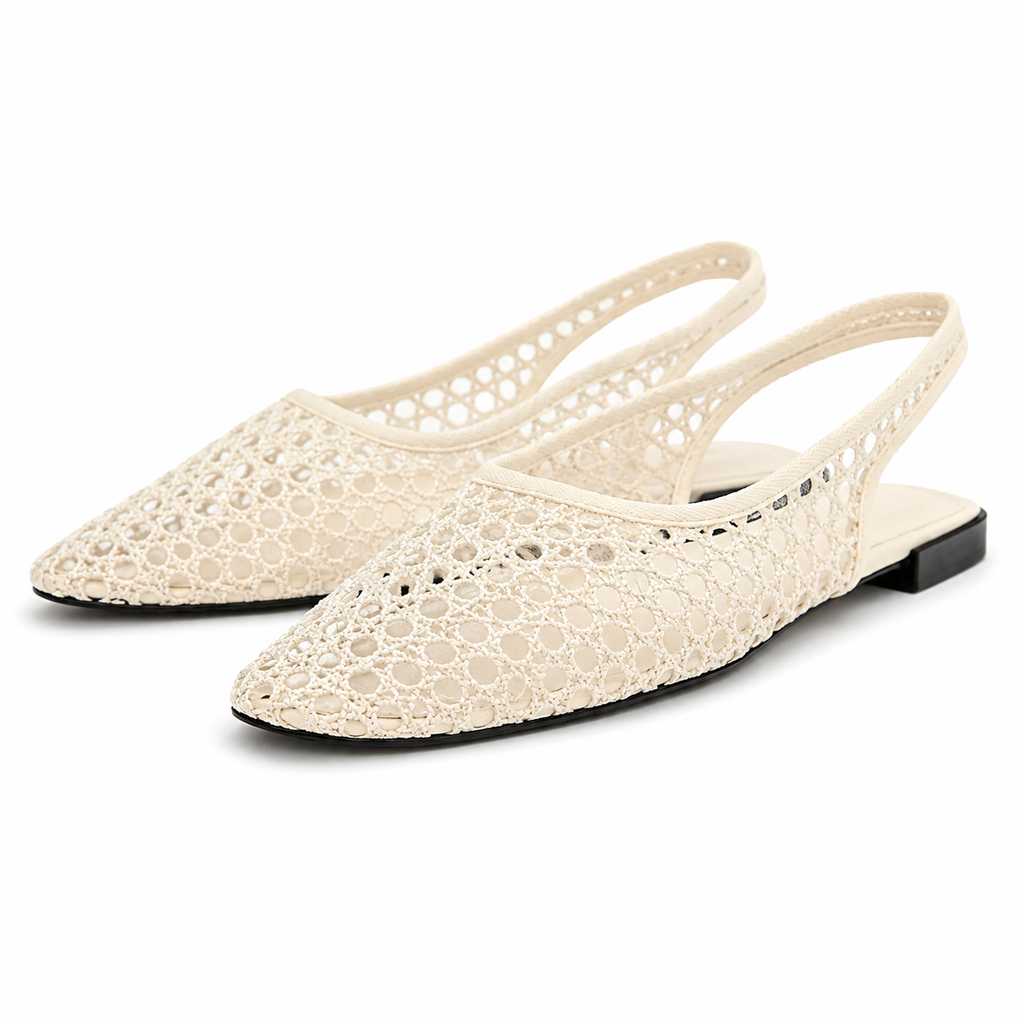 ALBIONA™ | Flat Mesh Sandals with Square Toe