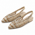 TRENDIVA™ | Braided Flat Pointed-Toe Sandals