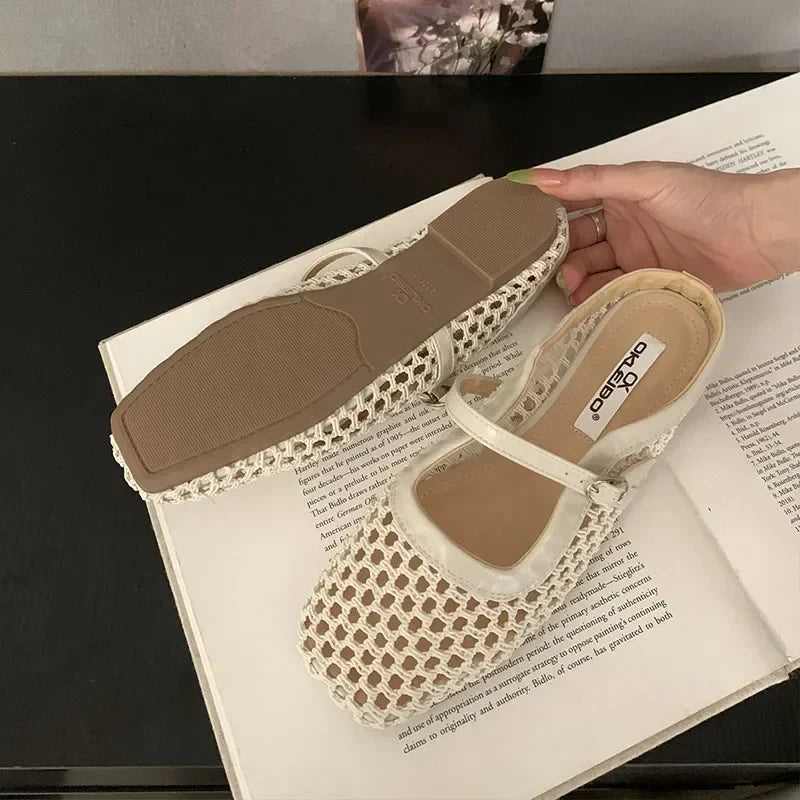 VALCENZA™ | Breathable Mesh Mules with Buckle