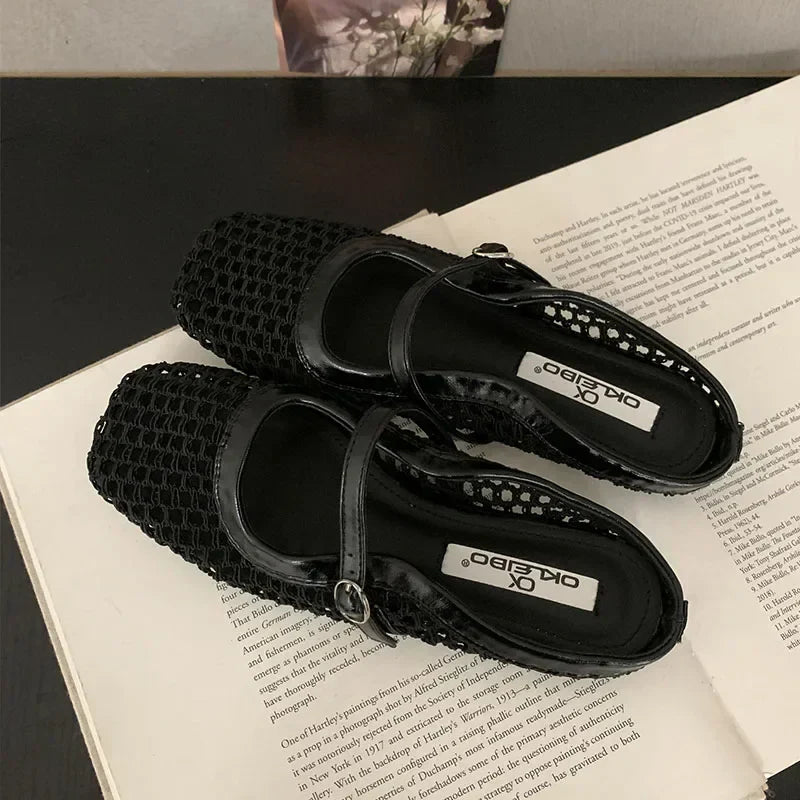 VALCENZA™ | Breathable Mesh Mules with Buckle