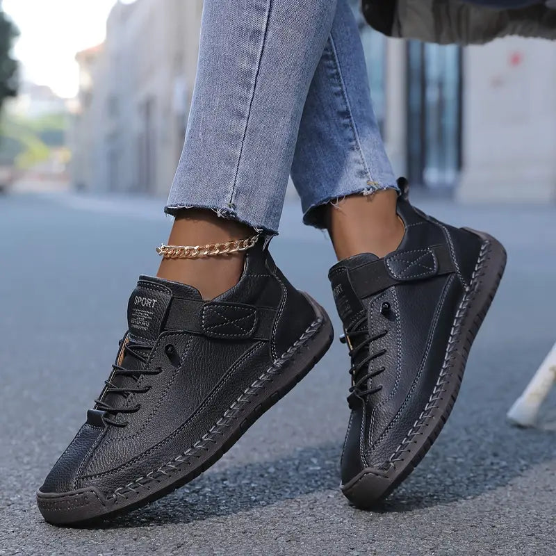 NOVIRA™ | Leather Orthopedic Sneakers with Cushioning