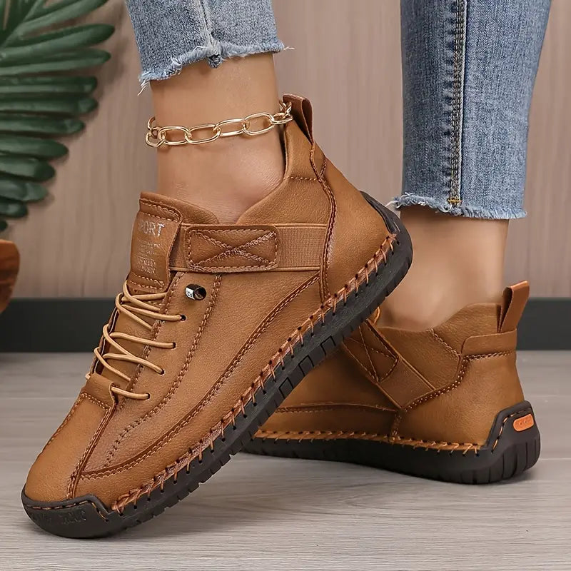 NOVIRA™ | Leather Orthopedic Sneakers with Cushioning