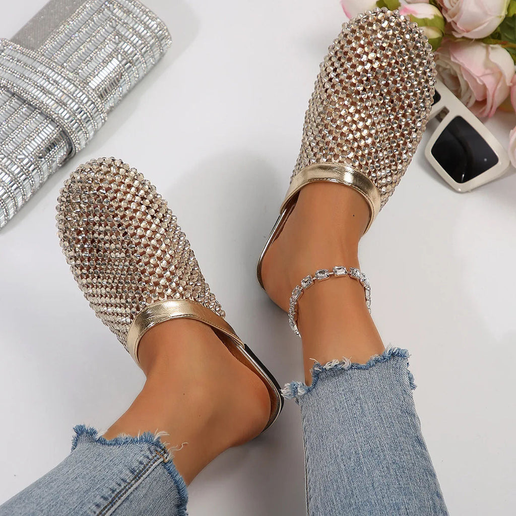 ROSENVALE™ | Embellished Flat Sandals with Round Toe