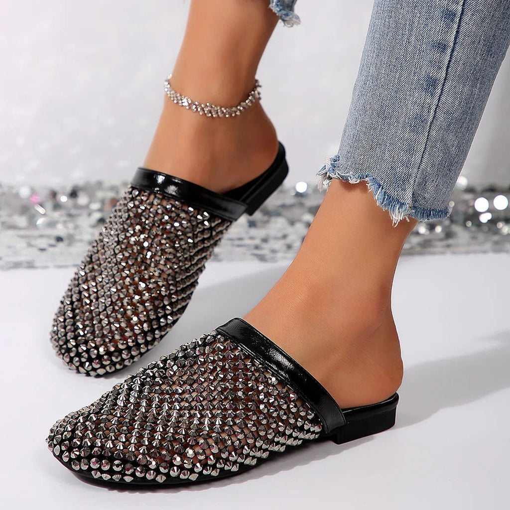 ROSENVALE™ | Embellished Flat Sandals with Round Toe