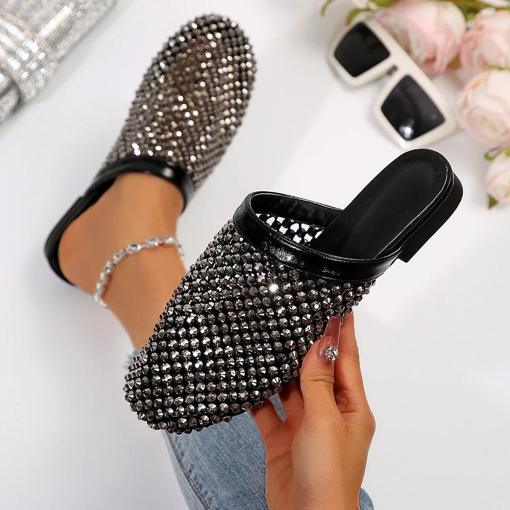 ROSENVALE™ | Embellished Flat Sandals with Round Toe