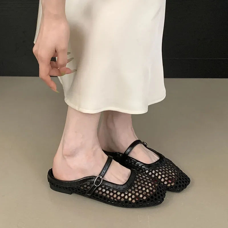 VALCENZA™ | Breathable Mesh Mules with Buckle