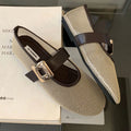 BELCOUR™ | Breathable Mesh Mary Jane Flats with Metal Buckle