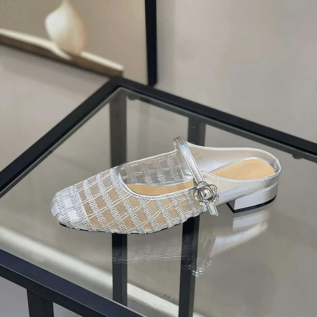 CAVALIERA™ | Breathable Mesh Clogs with Low Heel