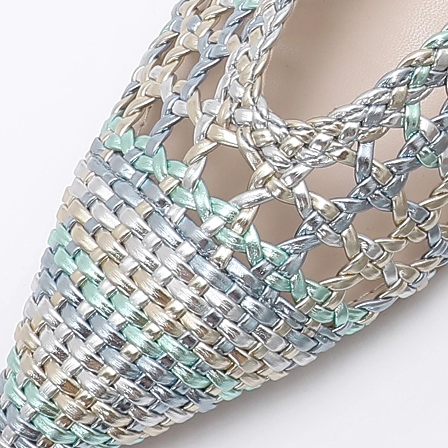 TRENDIVA™ | Braided Flat Pointed-Toe Sandals
