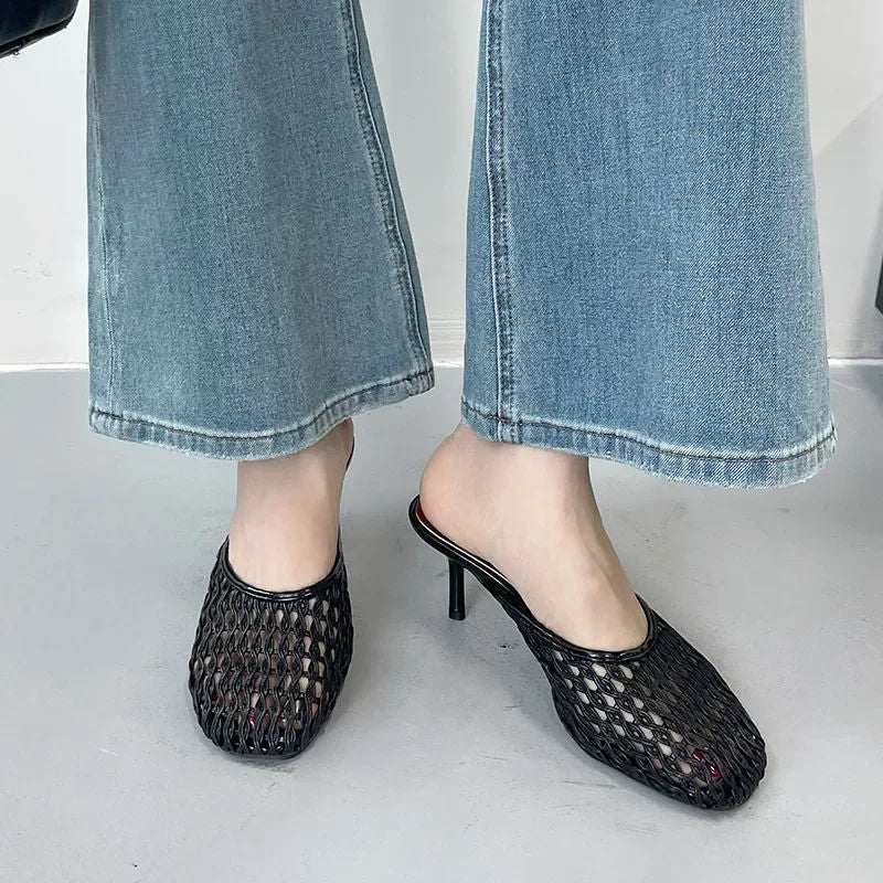 SAVOY™ | Heeled Breathable Mesh Mules for Women