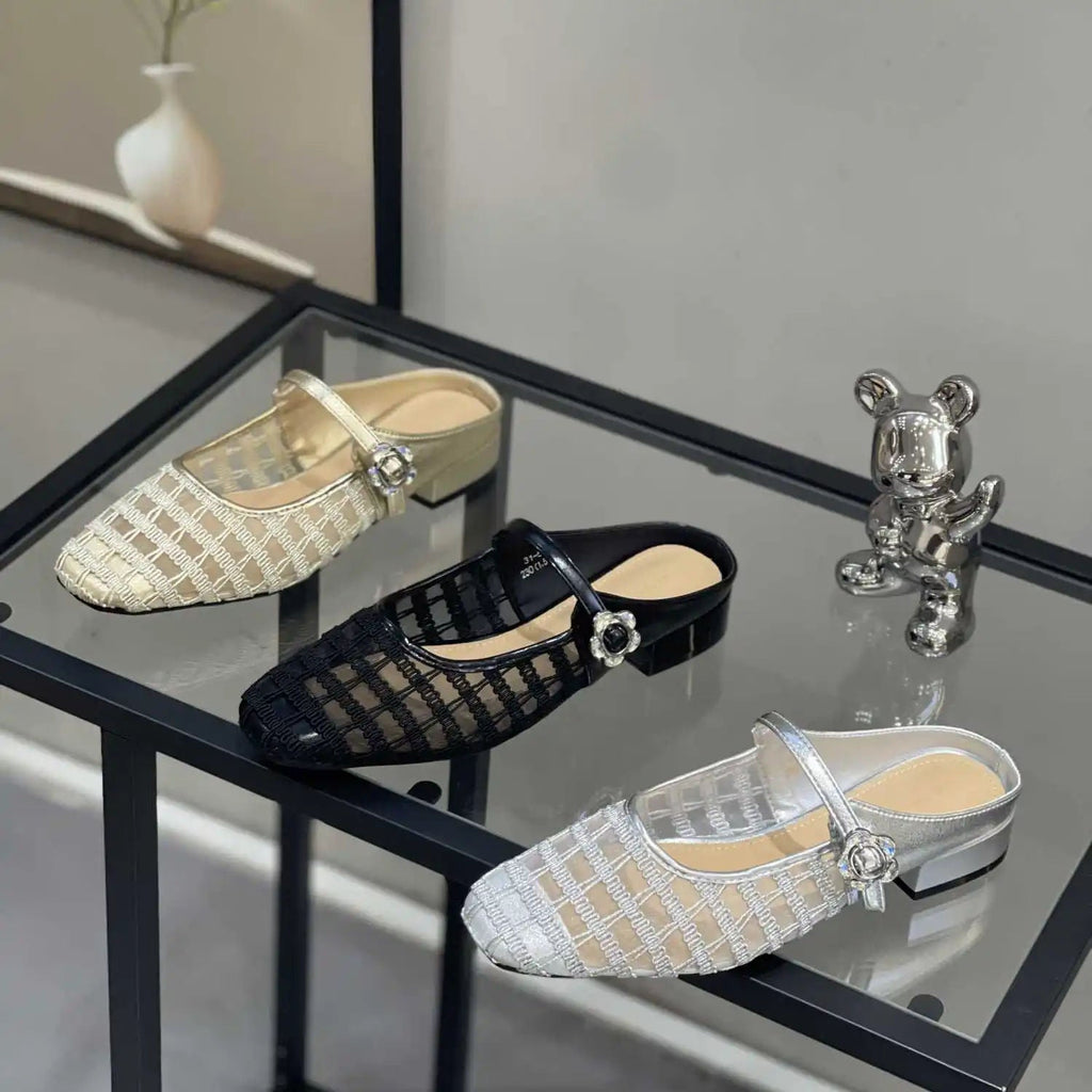 CAVALIERA™ | Breathable Mesh Clogs with Low Heel